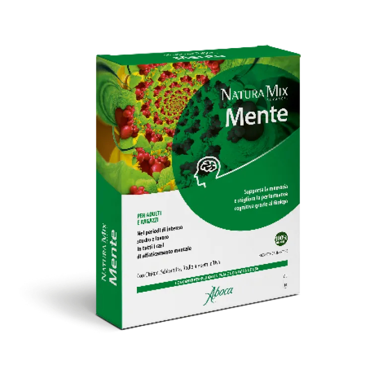 Aboca Natura Mix Advanced Mente Concentrato Fluido 10 Flaconcini