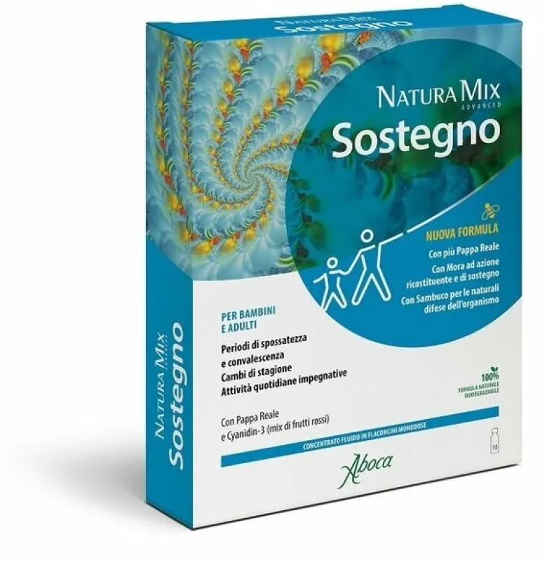 Aboca Natura Mix Advanced Sostegno Concentrato Fluido 10 Flaconcini