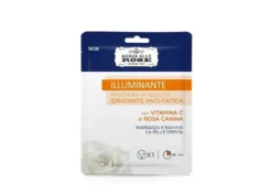 Acqua alle rose maschera in tessuto illuminante idratante antifatica