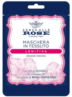 Acqua alle rose maschera viso in tessuto lenitiva 1 pezzo