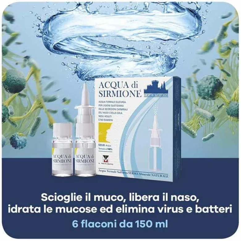 Acqua di Sirmione Soluzione Nasale 6 Flaconcini 15 ml