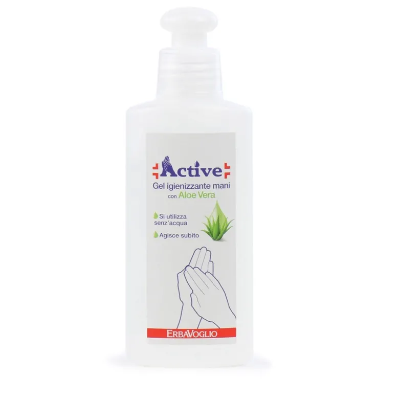 Active gel igienizzante mani con aloe vera 100 ml