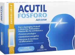 Acutil Fosforo Advance Integratore per Memoria e Concentrazione 12 Stick Orosolubili