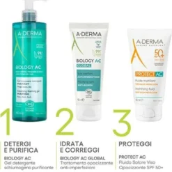 Aderma Biology AC Gel Detergente Schiumogeno Purificante 400 ml