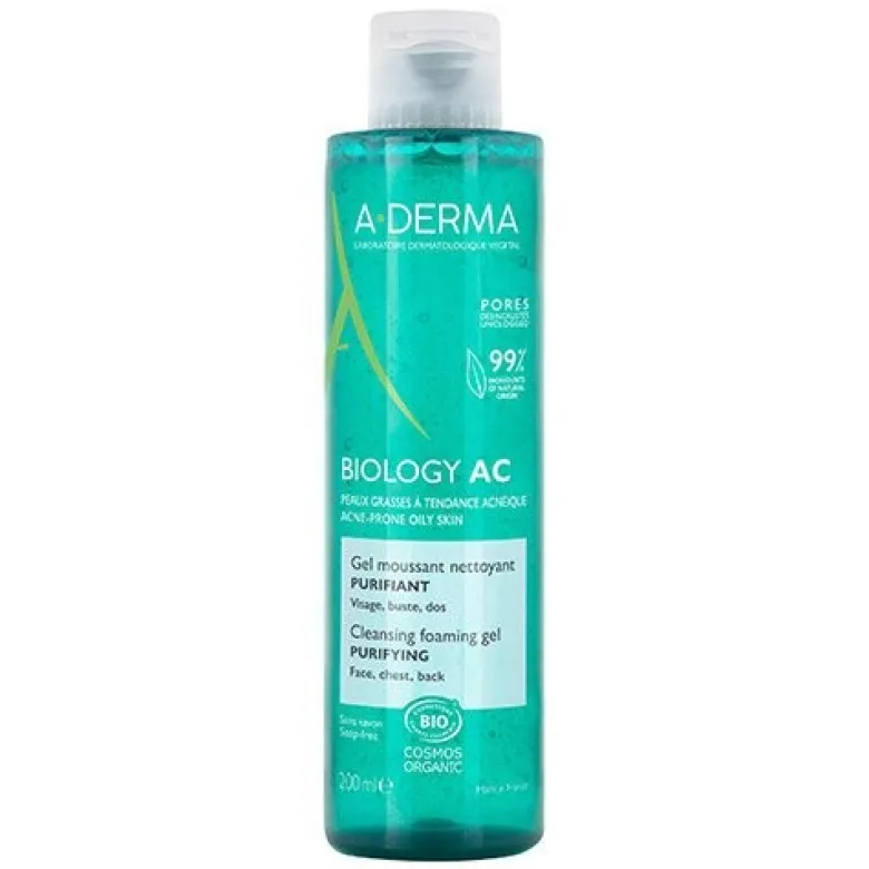 Aderma Biology AC Gel Detergente Schiumogeno Purificante 200 ml