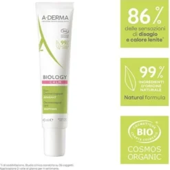 A-Derma Biology Calm Trattamento Lenitivo per Il Viso 40 ml