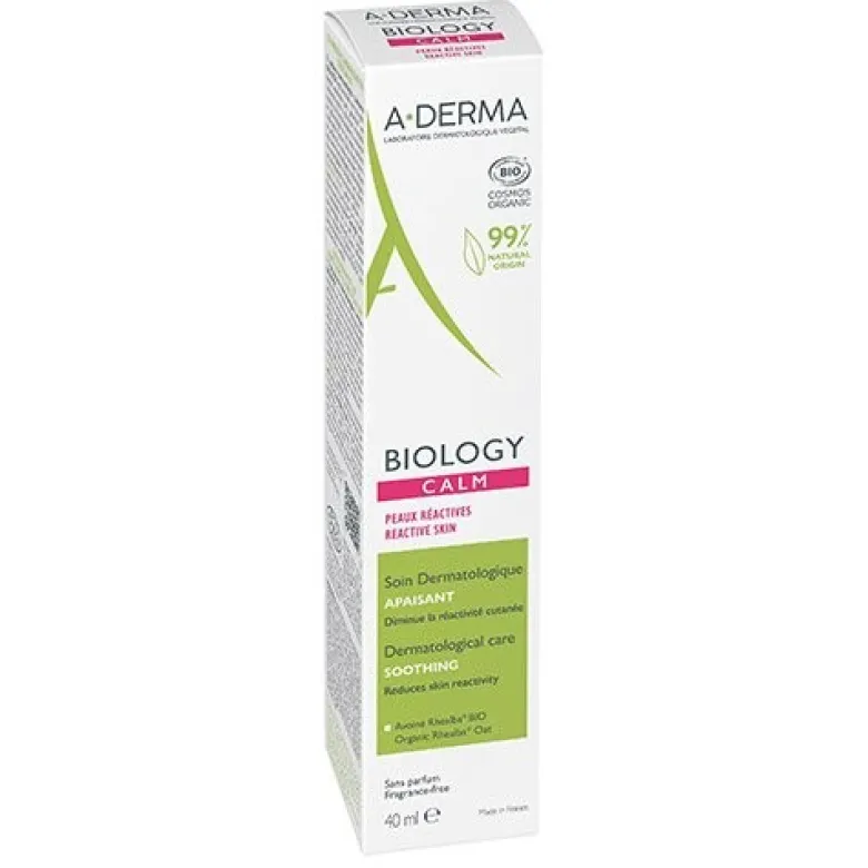 A-Derma Biology Calm Trattamento Lenitivo per Il Viso 40 ml