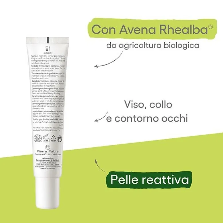 A-Derma Biology Calm Trattamento Lenitivo per Il Viso 40 ml