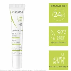 A-Derma Dermalibour+ Cica Balsamo Labbra Ristrutturante 15 ml
