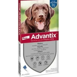 Advantix 400 mg + 2.000 mg spot on cani da 25 a 40 kg 6 pipette