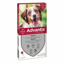 Advantix Spot-On Cani Gocce Antiparassitarie 10-25 kg 4 Pipette