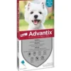 Advantix spot-on per cani oltre 4 kg fino a 10 kg - 100 mg + 500 mg soluzione spot on per cani da 4 a 10 kg 6 pipette da 1 ml