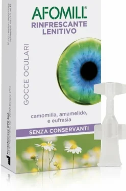 Afomill Gocce Oculari Rinfrescanti 10 Flaconcini da 0,5 ml