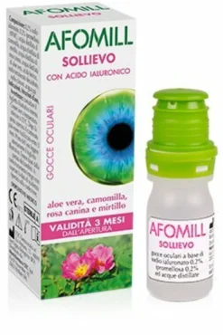 Afomill Sollievo Gocce Oculari Idratanti Con Acido Ialuronico 10 ml