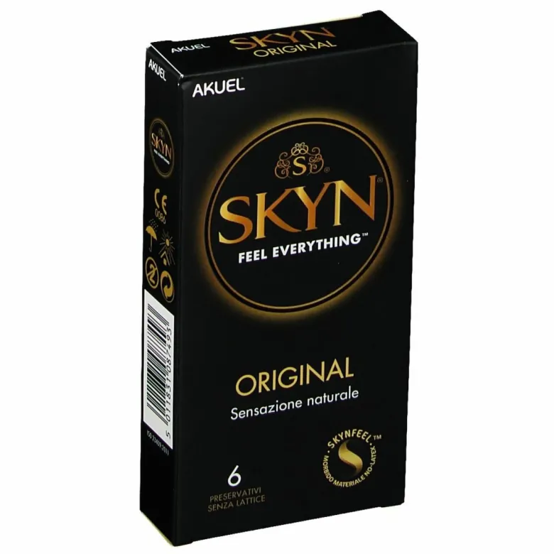 Akuel Skin Original 6 Preservativi Senza Lattice
