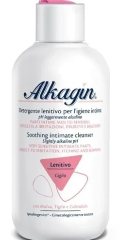 Alkgagin Detergente Intimo Lenitivo a pH Leggermente Alcalino 250 ml