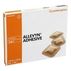 Allevyn Adhesive Medicazione Sterile Adesiva 7,5 cm x 7,5 cm 3 pezzi