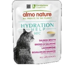 Almo Nature Hydration Help Brodo Salmone con Filetti di Salmone 50 g