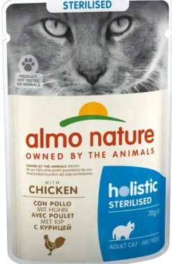 Almo Nature Sterilised Cibo Umido Con Pollo Per Gatti Adulti Sterilizzati Bustina 70g