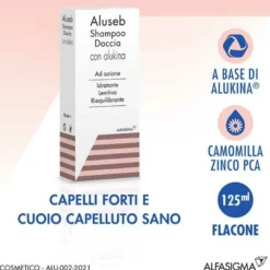 Aluseb Shampoo Doccia Con Alukina Dermatite Seborroica 125 ml