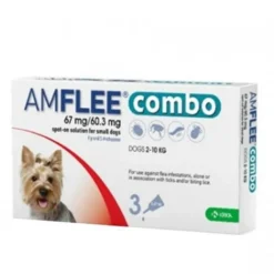 Amflee combo spot on per cani 2 a 10 kg 3 pipette da 0,67 ml