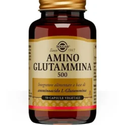 Amino Glutammina 500 Solgar Integratore Memoria 50 Capsule Vegetali