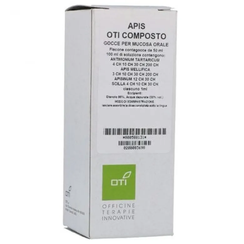 Apis oti composto in gocce da 50 ml in soluzione idroalcolica