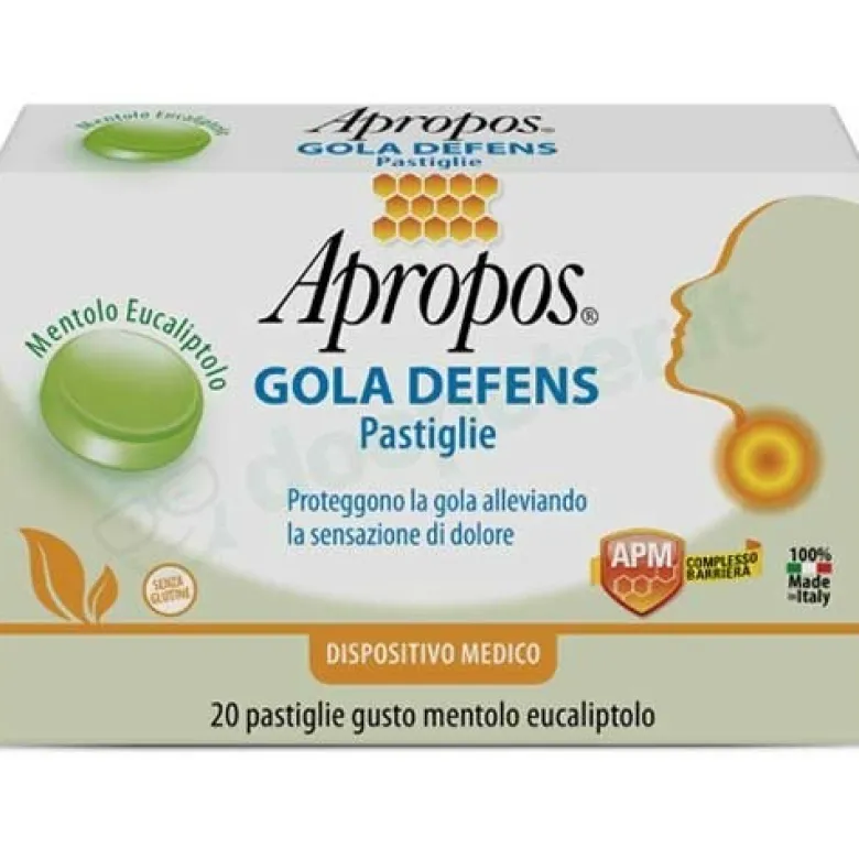 Apropos Gola DefensPro, 20 pastiglie mentolo eucalipto