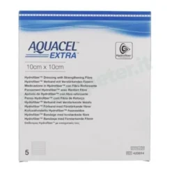 Aquacel Extra Hydrofiber Fibra Rinforzata 10x10cm 5 pezzi
