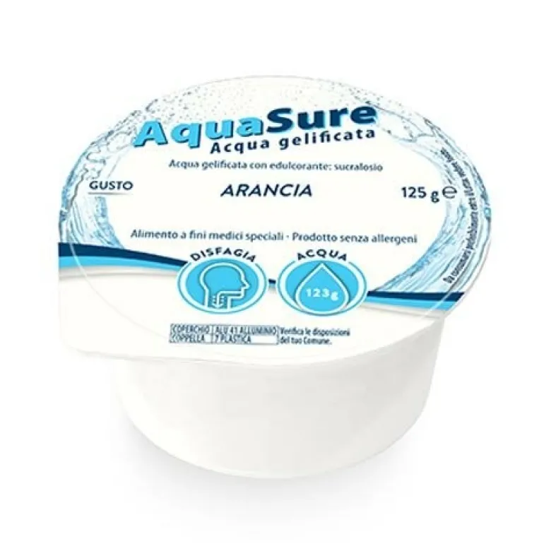 AquaSure Gelatina per Disfagia al Gusto Arancia 24 x 125g