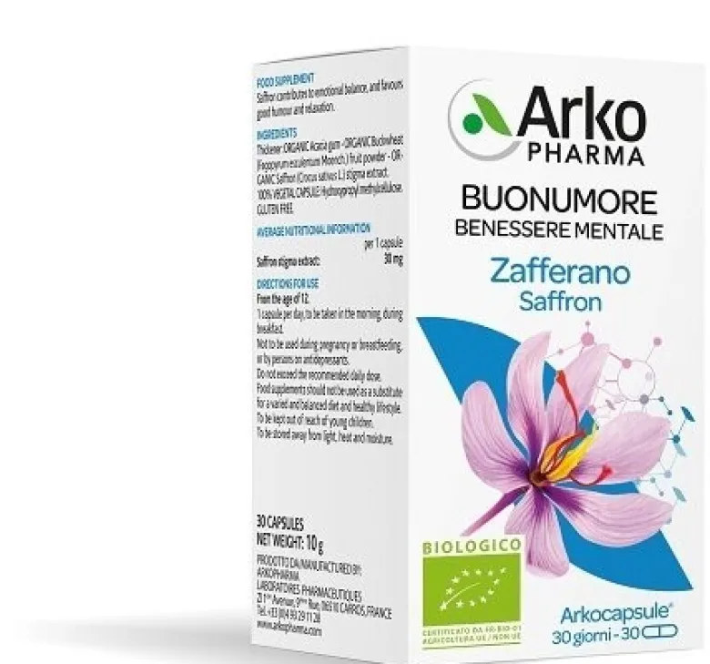 Arkocps zafferano bio 30 capsule