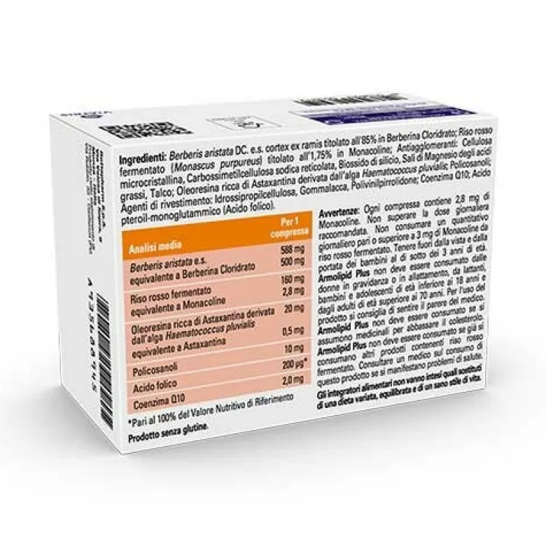 ArmoLIPID Plus Integratore Per Abbassare Colesterolo 60 Compresse