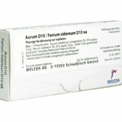 Aurum d10 ferrum sidereum d10 8 fiale da 1 ml