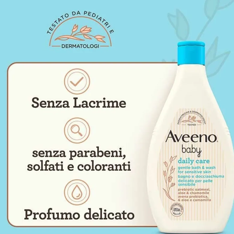 Aveeno Baby Daily Care Bagno e Docciaschiuma Delicato 400 ml