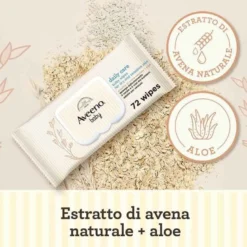 Aveeno Baby Daily Care Salviettine Detergenti Neonato 72 Pezzi