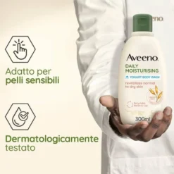 Aveeno Bagno Doccia Allo Yogurt Profumo Albicocca e Miele 300 ml