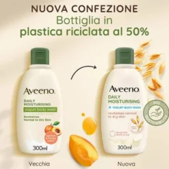 Aveeno Bagno Doccia Allo Yogurt Profumo Albicocca e Miele 300 ml