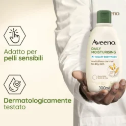 Aveeno Daily Moisturising Bagno Doccia Vaniglia e Avena 300 ml