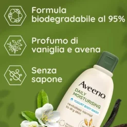 Aveeno Daily Moisturising Bagno Doccia Vaniglia e Avena 300 ml