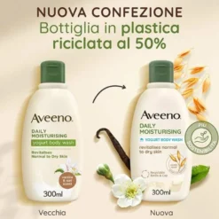 Aveeno Daily Moisturising Bagno Doccia Vaniglia e Avena 300 ml