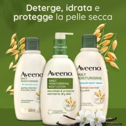Aveeno Daily Moisturising Bagno Doccia Vaniglia e Avena 300 ml