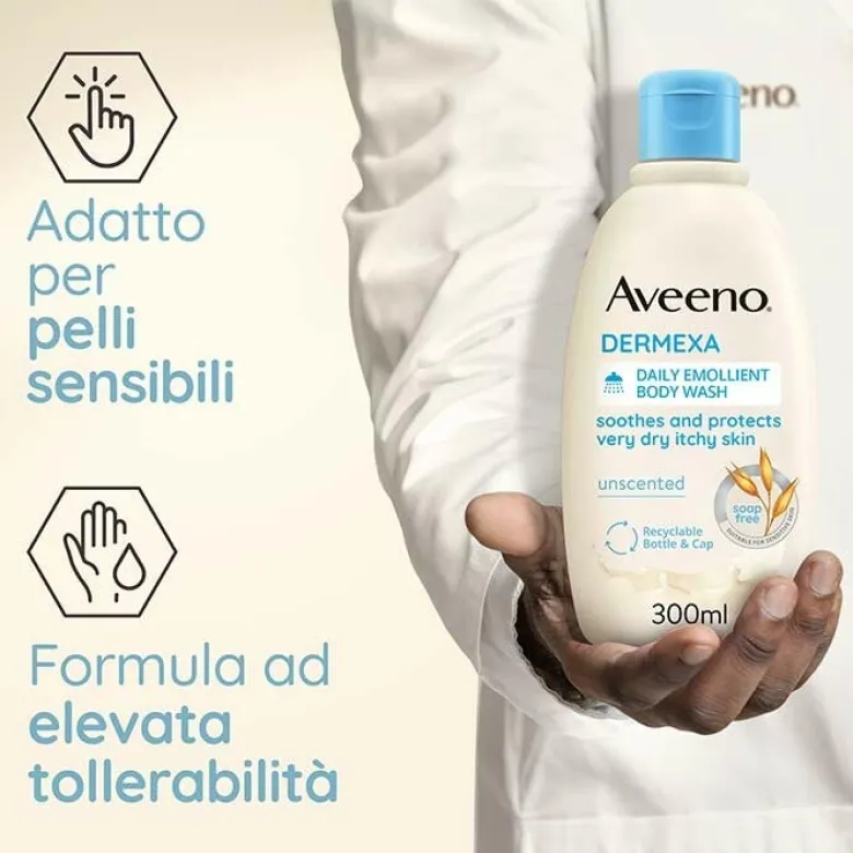 Aveeno Dermexa Bagno Doccia Emolliente 300 ml