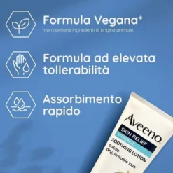 Aveeno Skin Relief Crema Lenitiva Pelle Secca Mentolo 200 ml
