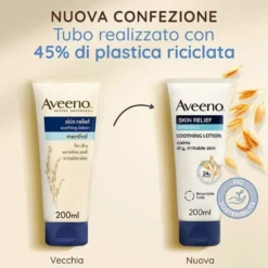 Aveeno Skin Relief Crema Lenitiva Pelle Secca Mentolo 200 ml