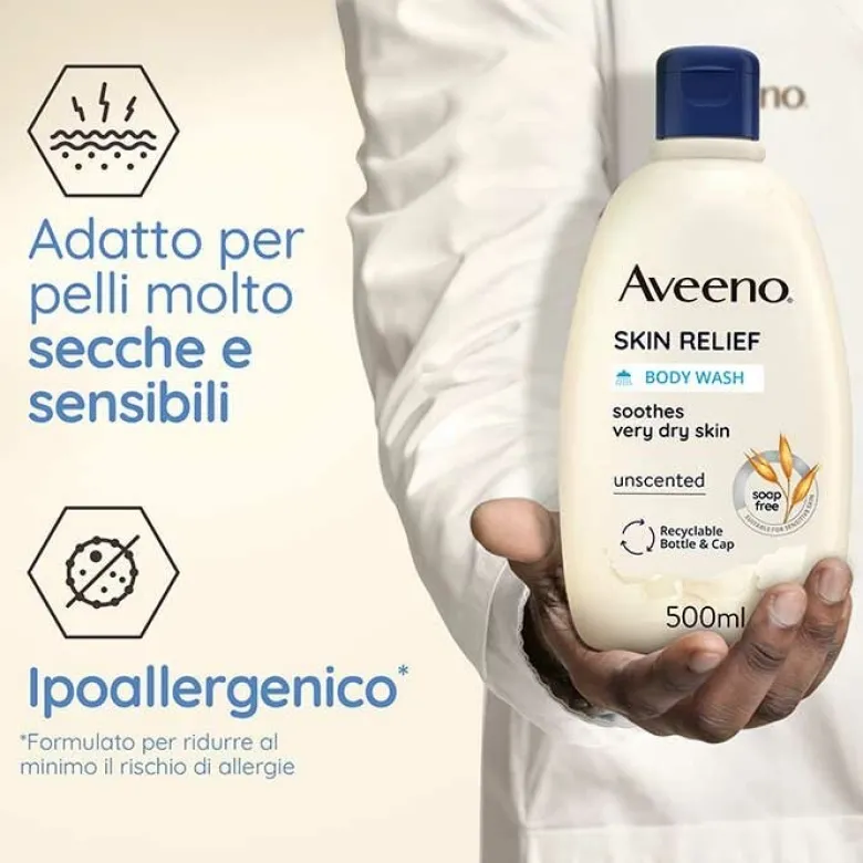 Aveeno Skin Relief Wash Bagno Doccia 500 ml