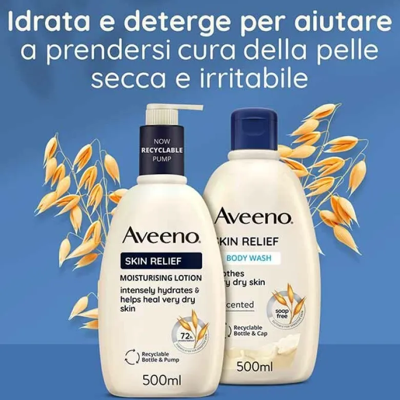 Aveeno Skin Relief Wash Bagno Doccia 500 ml
