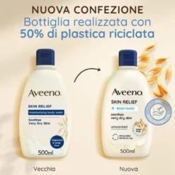Aveeno Skin Relief Wash Bagno Doccia 500 ml