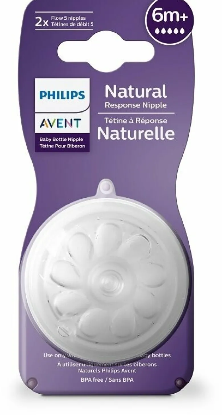 Avent tettarella natural 3,0 6m+ 2 pezzi