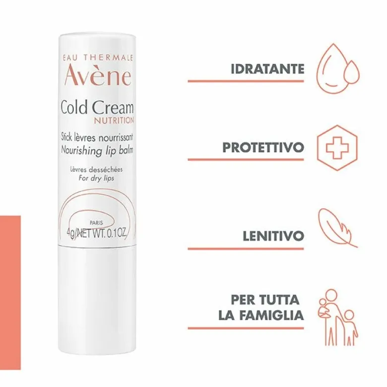 Avène Eau Thermale Cold Cream Balsamo Labbra Stick 4 g