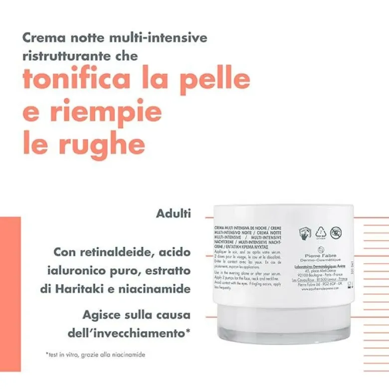 Avène Hyaluron Activ B3 Crema Notte Multi-Intensiva 40 ml